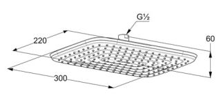 Верхний душ Kludi Freshline хром 6445005-00